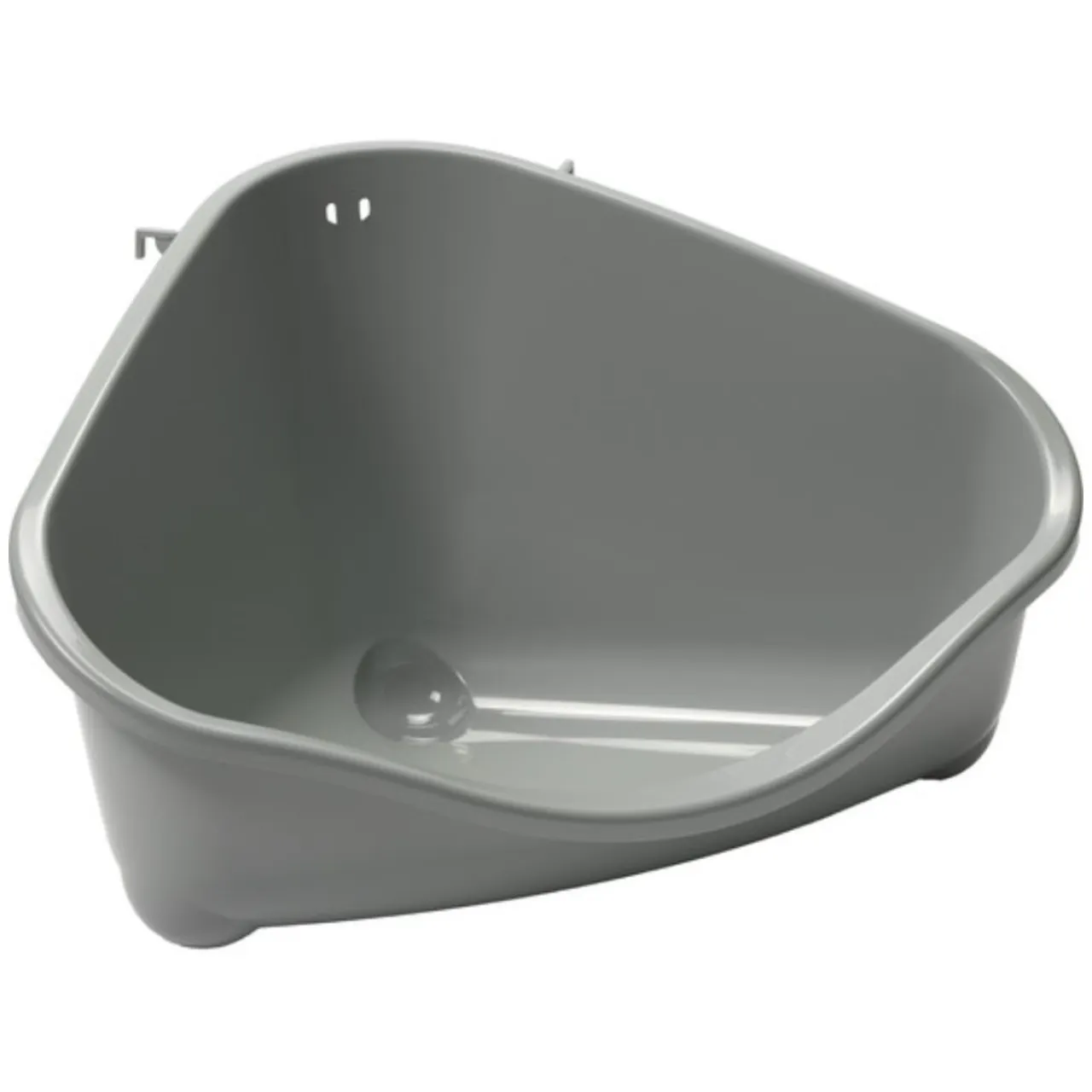 Pets Corner Tray M Grå - hjørnetoilet til gnavere og kaniner